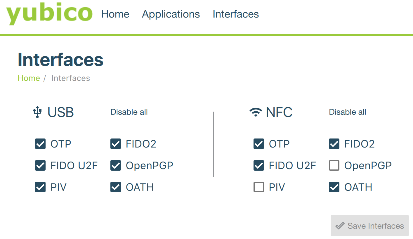 Yubikey Configuration Tool